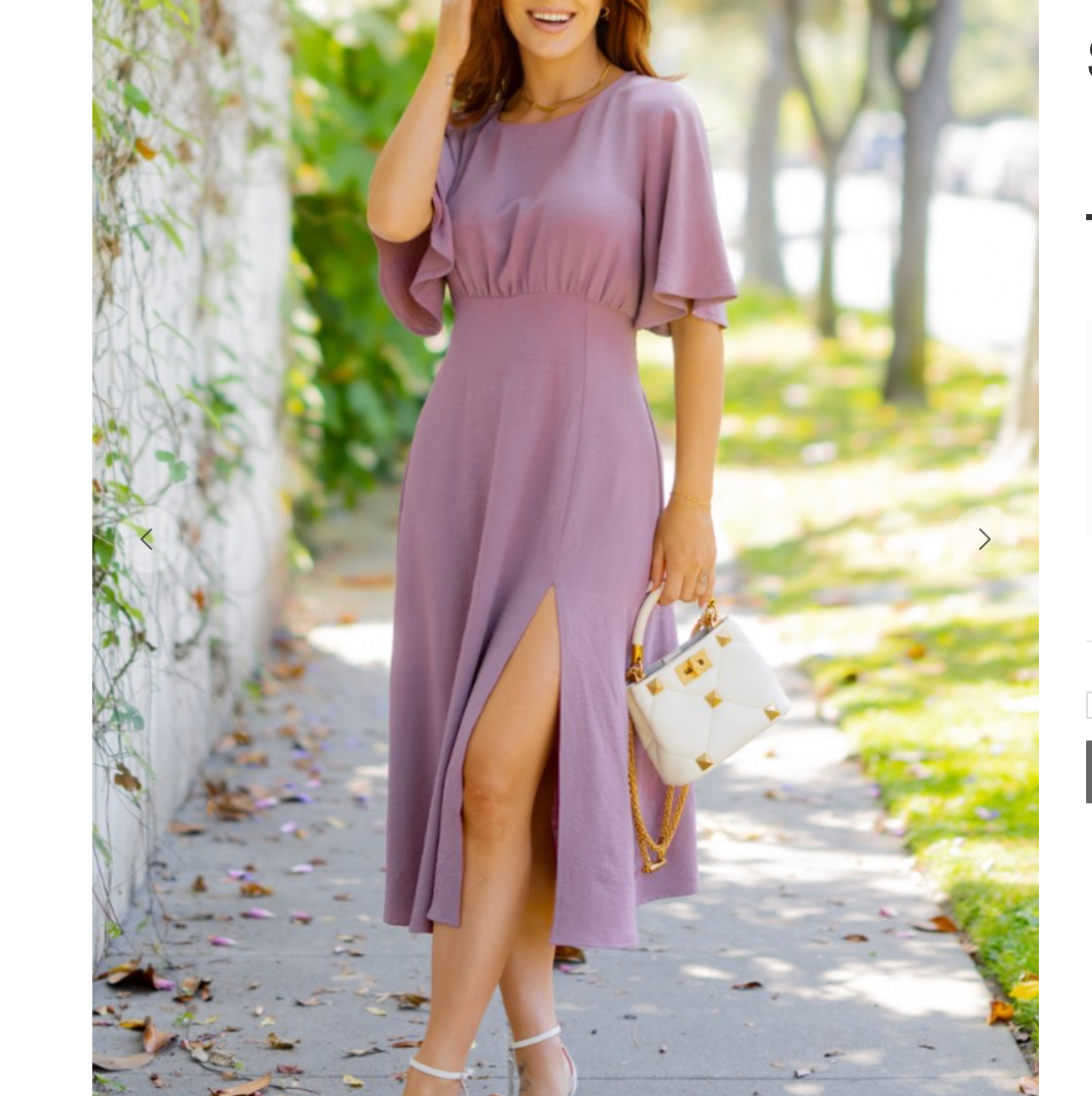 Mauve dress midi online